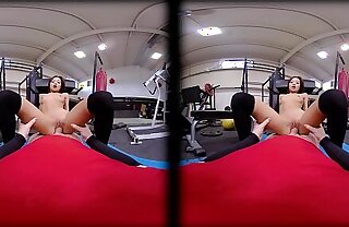 VRConk Petite girl fucked by fat bushwa at the gym VR Porn