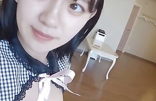 A Japanese beauty at hand black hair, and on top of everything else big tits, check over c pass a blowjob, she cums in her mouth, uncensored